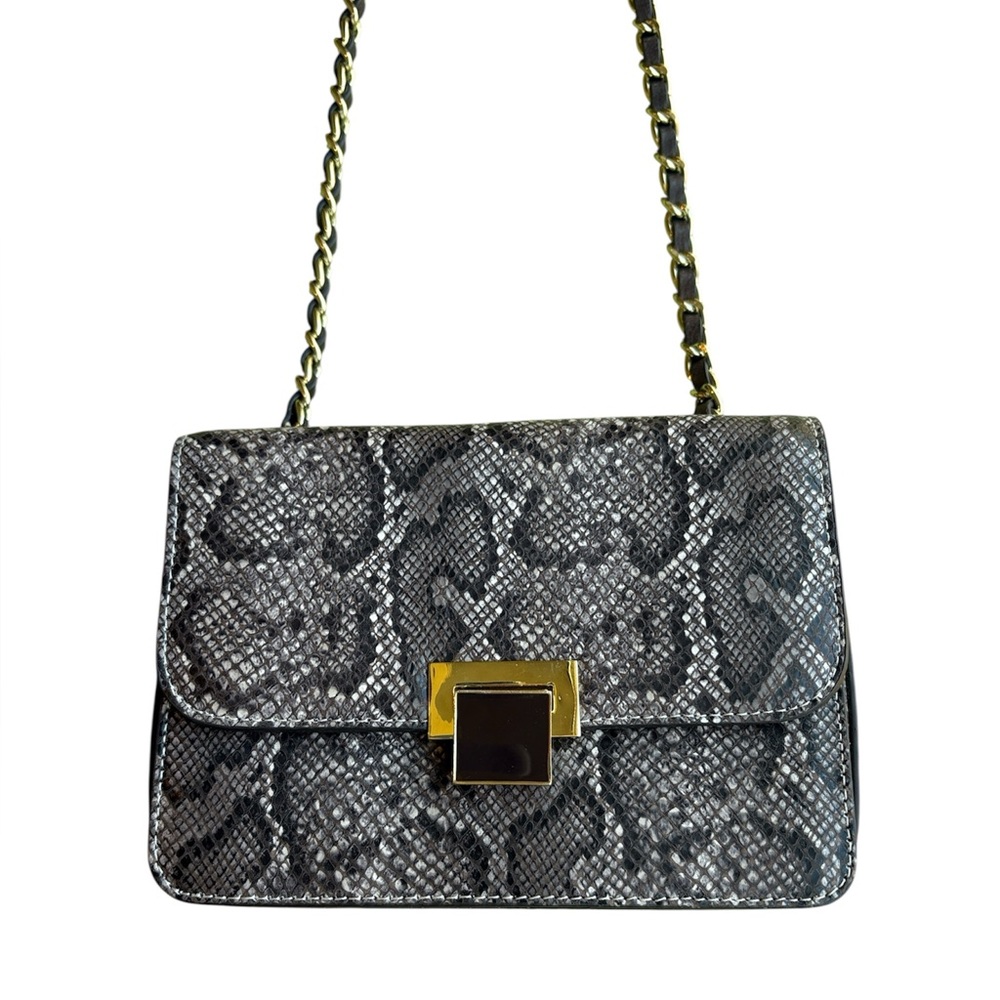 J. McLaughlin Maeve Python Snakeskin Embossed Sho… - image 2